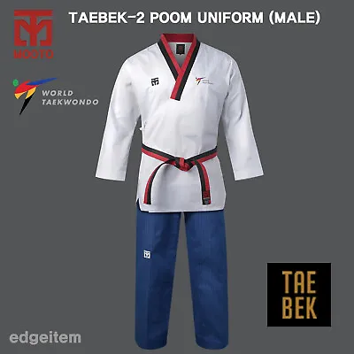 MOOTO Taebek-2 Poomsae Poom Uniform (Male) WT Taekwondo Dobok • $105