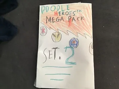 Homemade TCG -  Doodle Heroes  - Set 2 Mega-Pack (2 Booster Packs And 2 Promos) • $5.50