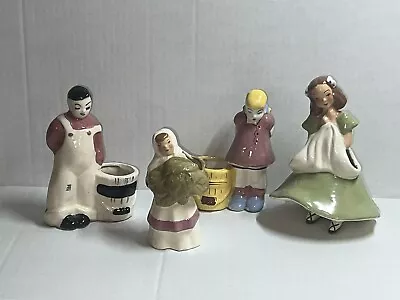 Vintage California Pottery Figurine Group 1940's Signed Grimes • $25