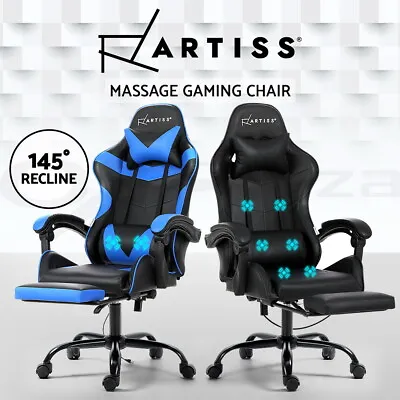 $139.95 • Buy Artiss Gaming Office Chair Racing Executive Footrest Computer Seat PU Leather
