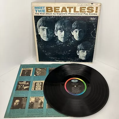 The Beatles  MEET THE BEATLES  LP Apple Stereo 1964 • $19.95