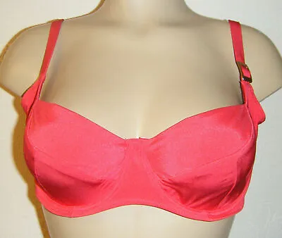 Fantasie Bikini Top Seattle Size 36D Red Underwired Balcony Bra 5007 • £12.89