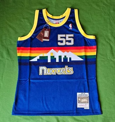 NWT Mitchell & Ness NBA Denver Nuggets Dikembe Mutombo 1991 Jersey Men Large • $79.99