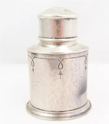 Sterling Silver Hammered Tea Caddy By George A Henckel & Co. • $105