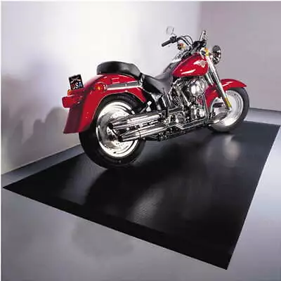 5' X 10' Ribbed Motorcycle Mat Long Lasting Waterproof Non-Slip Garage Flooring • $142.64