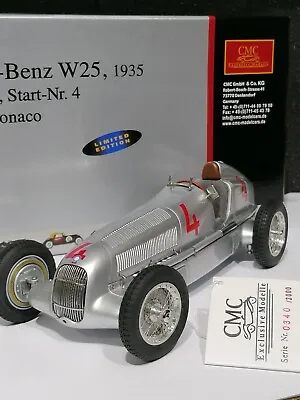 1:18 Scale CMC Mercedes Benz W25 Luigi Fagioli 1935 Sieger Gp Monaco NIB New • $399