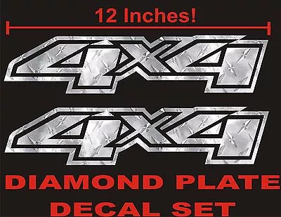 4x4 Truck Decals Diamond Plate (Set) For Chevrolet Silverado CHEVY 4WD • $14.50