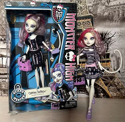 Monster High Doll Catrine DeMew Scaremester Werecat In Box + Scaris City Catrine • $74.99