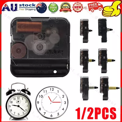 1-2Set Replacement Mute Quartz Wall Clock Movement Mechanism DIY Repair Parts AU • $5.99