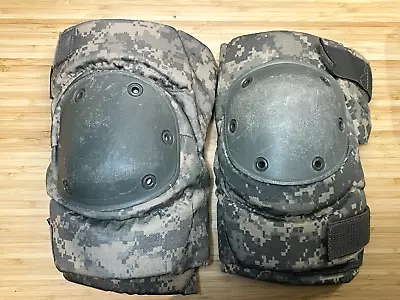 USGI Military Tactical Knee Pads ACU Pattern RFI Issue (Pair) Large • $17.90