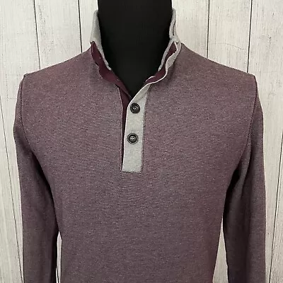 Hugo Boss Men's XL Burgundy & Gray Pullover Long Sleeve Sweater • $22.99