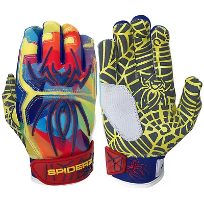 Spiderz 2022 Hybrid Baseball/Softball Batting Gloves - Autism Awareness - Large • $34.99