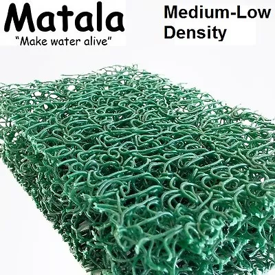 Green Matala 4-Pack Pond Filter Mat - 12 X12  - Medium-Low Density Filter Media • $44.85