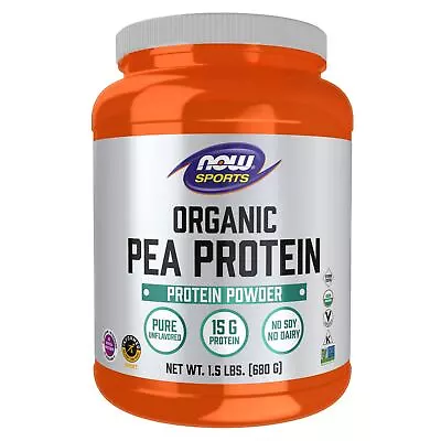 NOW FOODS Pea Protein Organic Powder - 1.5 Lbs. • $29.69