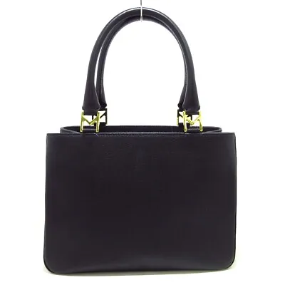 Auth MORABITO Black Leather Handbag • $294