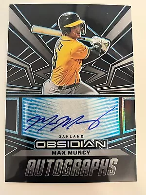 MAX MUNCY 2023 Panini Chronicles Baseball Obsidian AUTO Autograph #'d 16/49 • $5.99