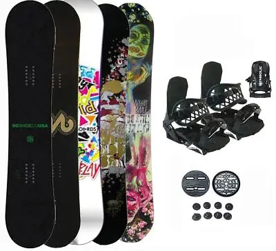 158-163 Various Symbolic Men Snowboard & Bindings L Package Combo Set+burton • $199.95