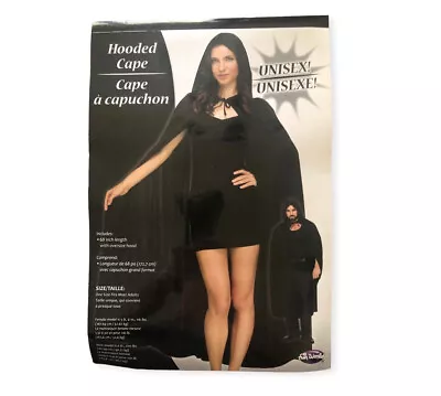 Fun World Hooded Cape Costume Unisex One Size 68  Black Gothic NIP New • $14.99