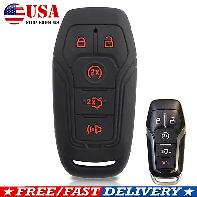 Silicone Cover Key Fob Case Skin For Ford F-150 Mondeo MKC MKZ Explorer Lincoln • $7.22