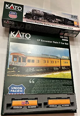 KATO 1264014 106085 1060861 N  UP 4014 Big Boy EXCURSION SET LOCO & CARS W LIGHT • $682.95