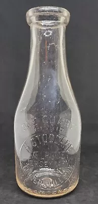 Antique 1943 H Stoddard Melrose Jersey Farm Quart Milk Bottle Gloversville Ny • $9.99