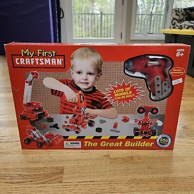 My First Craftsman The Great Builder Works Great Fun Building Tool Kit For Kids • $29.95