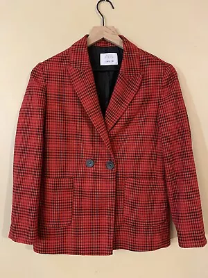 $24 • Buy Zara Girls Ted Black Houndstooth Blazer Jacket Sz 13/14