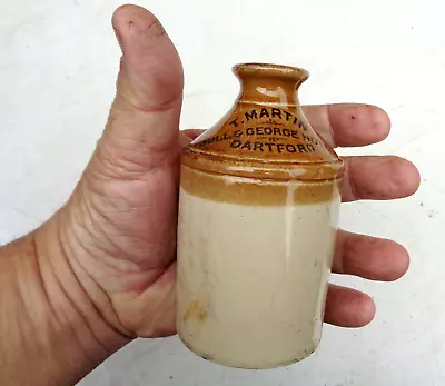 V.Rare Miniature Stoneware Dartford Kent Miniature Flagon. T.MARTIN BULL GEORGE • £34.99