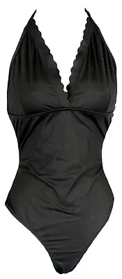 J Crew Women's Scalloped V Neck One Piece Bathing Suit Swim Suit F0762 0 • $30.29