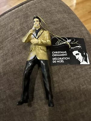 Kurt Adler Elvis Presley In Gold Suit Ornament 5 1/4 Inch • $25