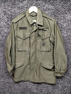 Vintage US Army M1951 Field Jacket Coat Green XS Military Fire Resistant • $149.97