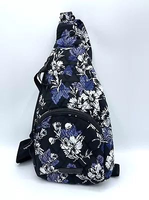 Vera Bradley Essential Compact SLING Purse Backpack FROSTED FLORAL EC 13  X 6  • $24.99