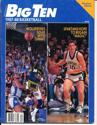 1987 Big Ten Basketball Michigan Michgan State Magazine Em Bk30 • $12