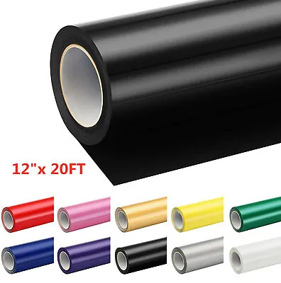 HTVRONT HEAT TRANSFER VINYL Roll Iron On HTV 12 X 20ft For Cricut Silhouette US • $43.67