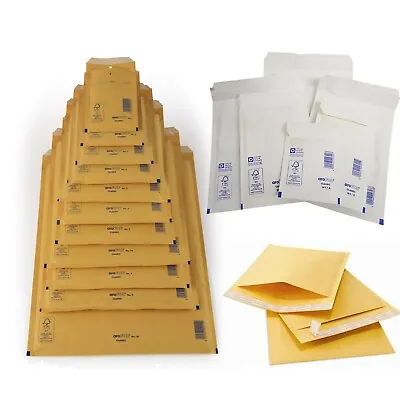 Arofol Genuine Gold Bubble Padded Envelopes Mailers Bags All Sizes / Qty's • £0.99