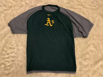 RARE 1994 Nike Oakland Athletics Reversible VTG Ringer T-Shirt (XX-Large) • $29.99