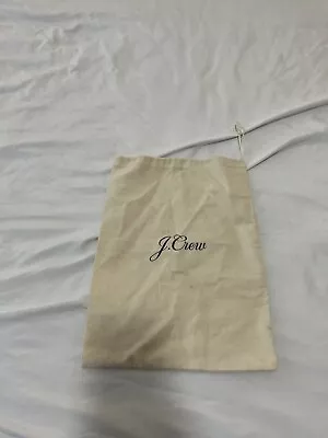 J Crew Small Accessories Cream Dust Bag Travel Drawstring Pouch 5n • $4.60