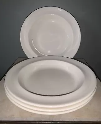 £98.27 • Buy FOUR (4) WEDGEWOOD Queen's Ware Traditional IVORY Plain Rimmed 8 7/8  SOUP BOWLS