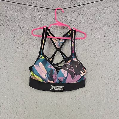 Victorias Secret Sports Bra Womens XS Extra Small Multicolored Push Up Ultimate • $18.95