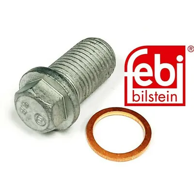 Febi Oil Drain Plug 111 997 03 30 + 14mm Seal Washer For Mercedes • $9.05