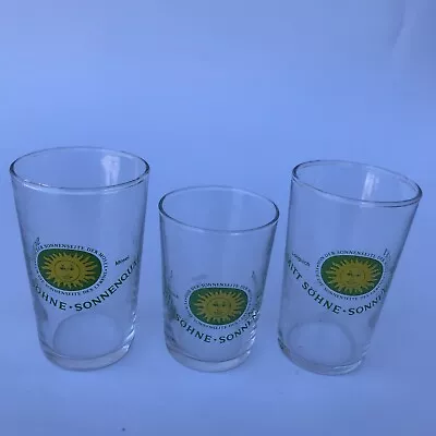 Set Of 3 - Vintage Tasting Glasses Schmitt Sohne Sonnenseite Der Mosel Germany • $19.95