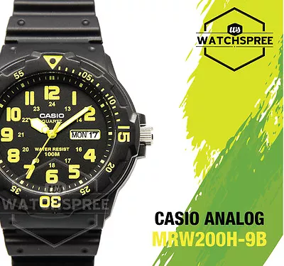 Casio Diver Look Analog Watch MRW200H-9B MRW-200H-9B AU FAST & FREE • $51.99