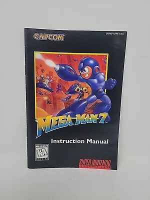 Original Vintage 1991 Mega Man 7 Game Manual Only Super Nintendo SNES • $223.95