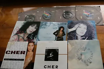 CHER CHOICE OF 45 Rpm 7  VINYL SINGLES N/MINT RECORDS • $5.99