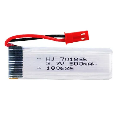 $23.26 • Buy 3.7V 500mAh 35C 701855 Rechargeable Li-Po Battery For Helicopter Drone JST Plug