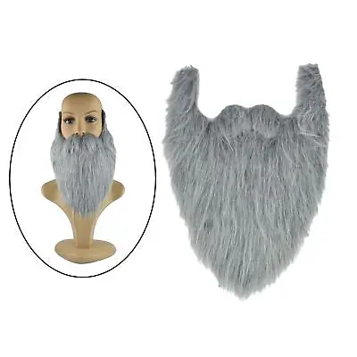 S Costume Dress Up Halloween Long Fake Beard Facial Hair For Holiday Fancy Dress • £4.61