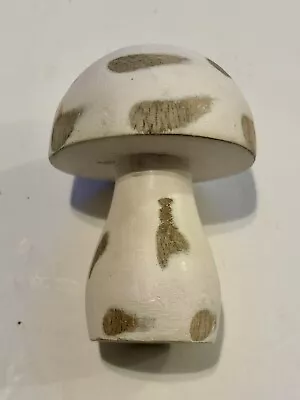 Hand Carved Wooden Mushroom Sanded Painted And Finished Smooth • $1.99