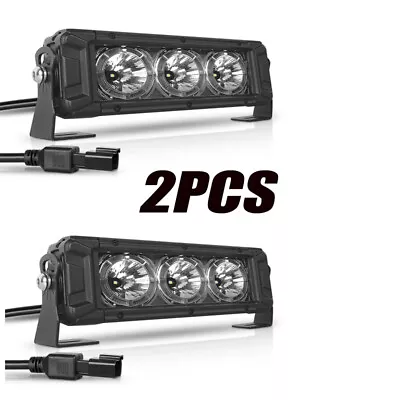 2PCS 8'' Inch  LED Light Bar Spot Offroad Backup Driving Pickup ATV UTV  7  4WD • $25.49