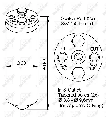 Dryer Air Conditioning Nrf 33183 For Fordisuzumitsubishinissanopelsubaruv • £13.32