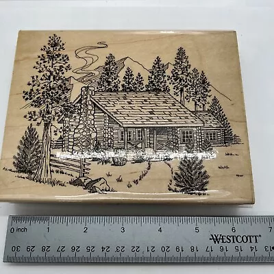 C4 1997 Embossing Arts Co. #457-S Cabin In The Woods • $7.50